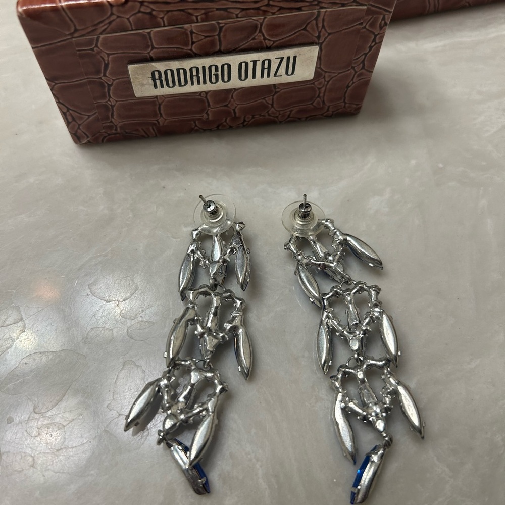 Like new. Worn once. Perfect condition. Absolutely beautiful blue earrings.